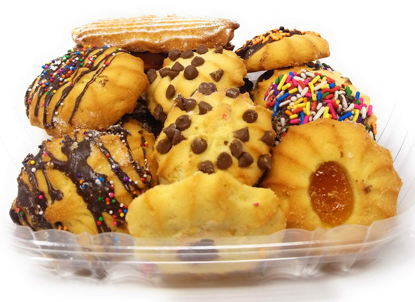 Italian Vanilla Cookie Assortment Baked in Brooklyn - Made and Shipped Fresh.- 2 Pounds
