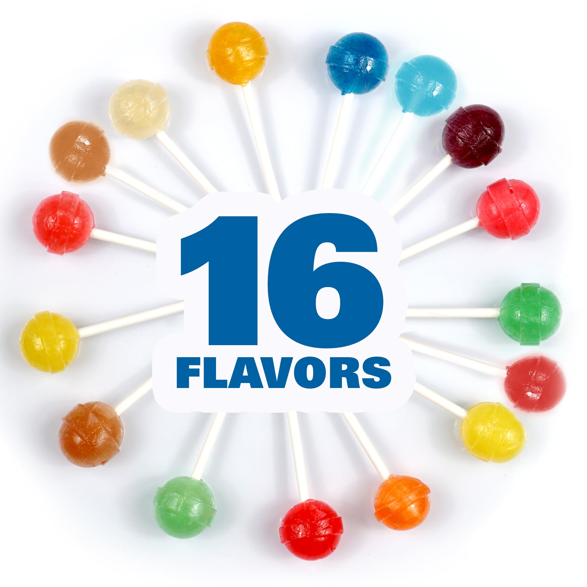 DUM DUMS Original Mix Lollipops, 1 lb Bag (60 Pieces Approx.), Gluten Free Hard Candy, Assorted Flavors, Individually Wrapped Lollipops, The Hampton