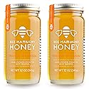 Bee Harmony Orange Blossom Raw Honey, 12 OZ (Pack of 2), from California