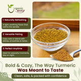 Organic Way Turmeric Root Cut & Sifted (Curcuma Longa) - Herbal Tea | Kosher & USDA Certified | Vegan, Non-GMO & Gluten Free | Tested for Heavy Metal
