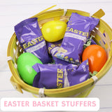Easter Candy 3D Lollipop Rings, Individually Wrapped Bunny Chick Carrot Shaped Suckers, Basket Stuffers, 24 Pieces, 8.47 Ounces