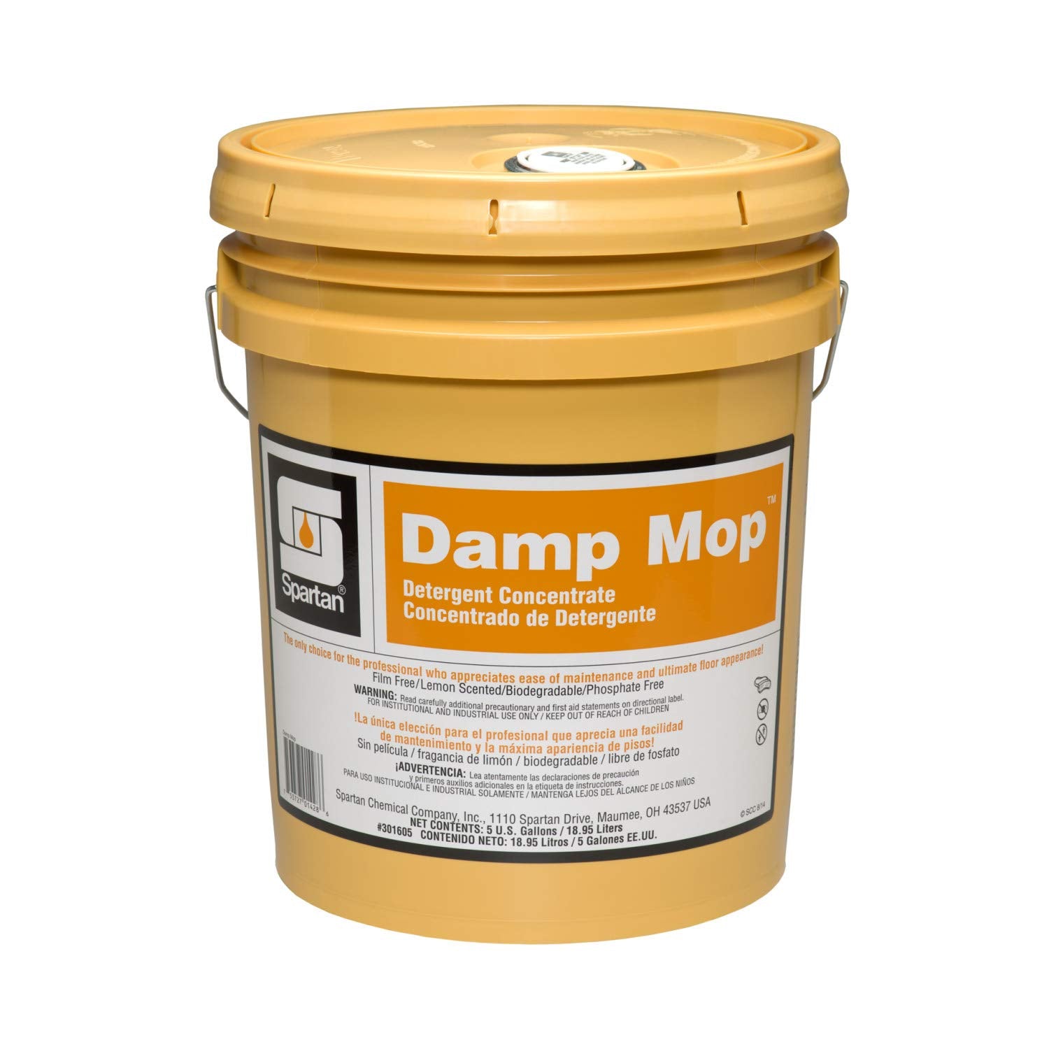 Spatan Damp Mop Specialty Cleaner # 301605, 5 gal pail -(1 PAIL)