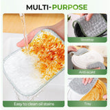 Reusable Steel Wool Scrubber Pads, 10 Pack Heavy Duty Non-Scratch Cleaning Cloth, Durable Stainless Steel Scouring Pads for Kitchen, Dishes, Pots
