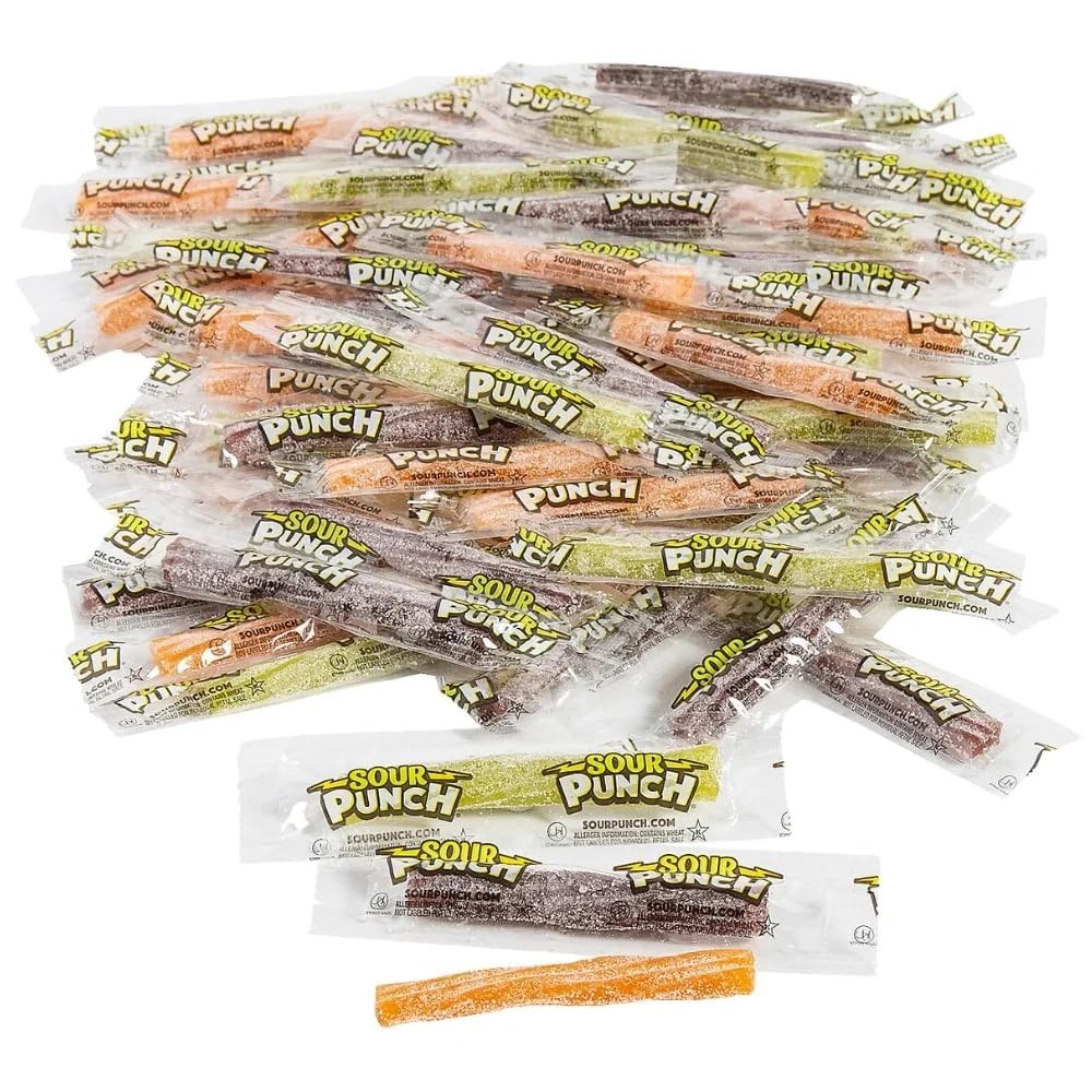Sour Punch® Licorice Twists Halloween Candy - Edibles - 100 Pieces