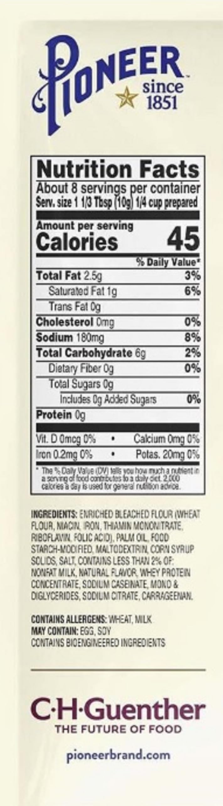 Pioneer Gravy & Seasoning Mixes - 2 packages (Biscuit 2.75oz)