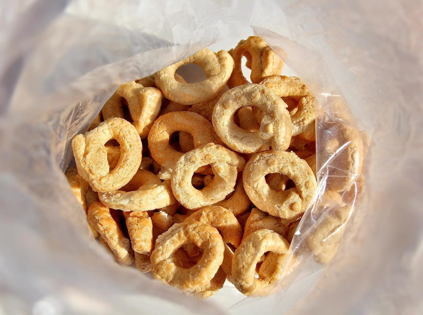 Sanniti Tarallini Mini Taralli Pugliesi Caserecci | Traditional Italian Snack | Crunchy Olive Oil Crackers | Product of Italy | 8.8 oz (250g) [Pack