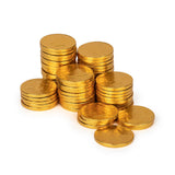 The Snackery, Large Kennedy Half Dollar Gold Foil Coins, 180 Pieces Individually Wrapped, Milk Chocolatey Coins (2 lb)