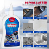 W&E Choice Stain Remover Gel Cleaner for Shower, Bathroom Tile Grout and Caulk - Heavy Duty Cleaner for Front Load Washing Machine Rubber Seal - No