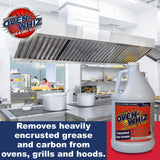 1 Gallon (128 Oz.) Oven-Whiz Oven & Grill Cleaner by FryOilSaver Co., Removes Tough Stains, Carbon, Grease & Food Burnt for BBQ Grills, Ovens, Grates