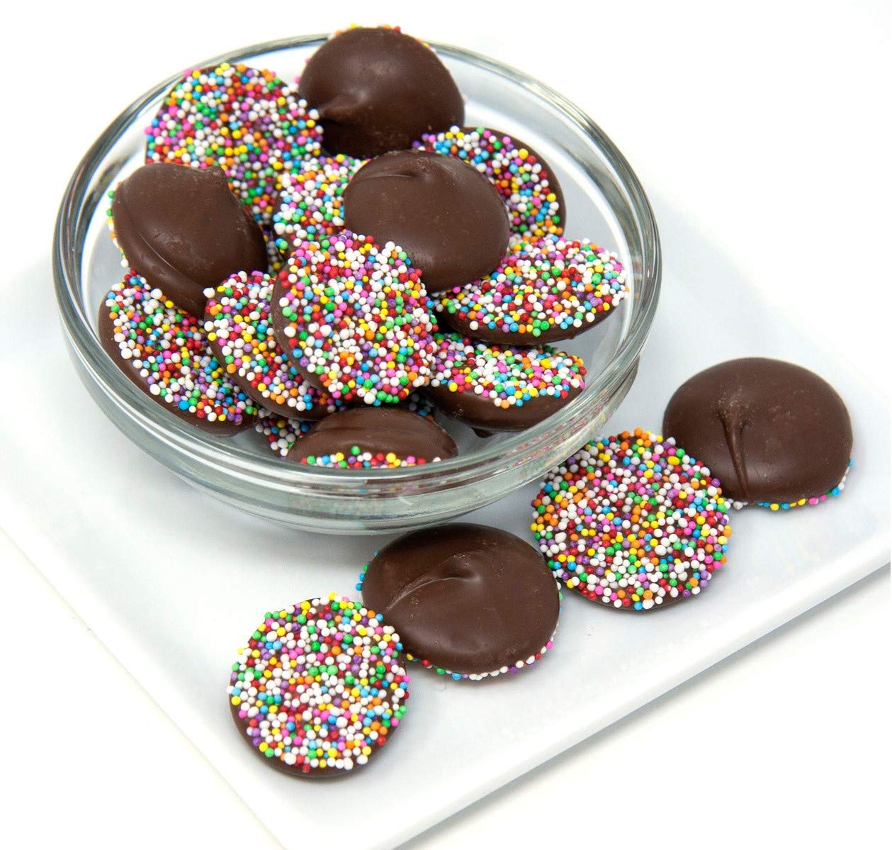 Chocolate Nonpareils - 1.25 Lb (20 Oz) Tub (Milk Chocolate Nonpareil)