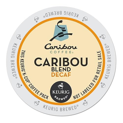Caribou Coffee 6995CT Caribou Blend Decaf Coffee K-Cups, 96/Carton