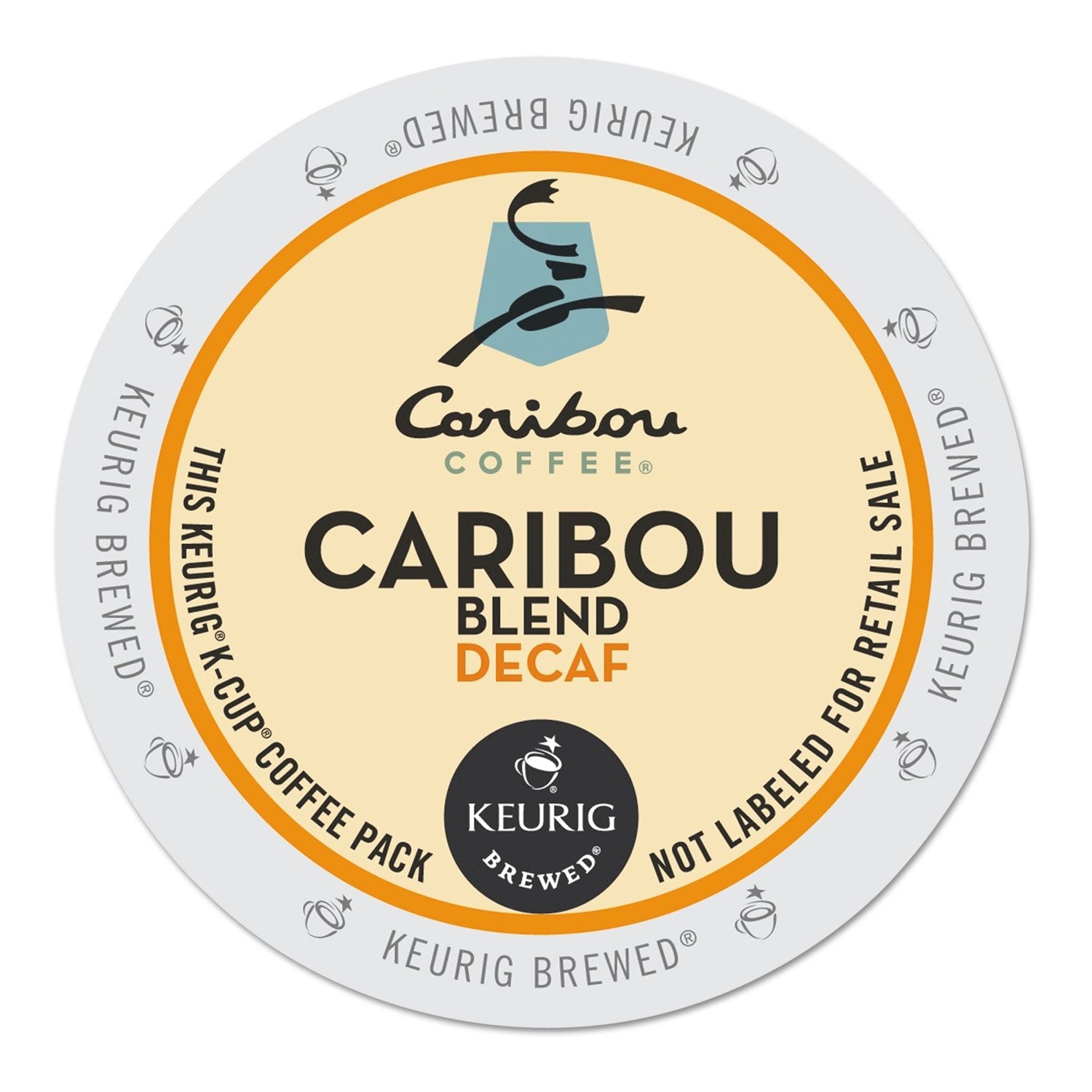 Caribou Coffee 6995CT Caribou Blend Decaf Coffee K-Cups, 96/Carton