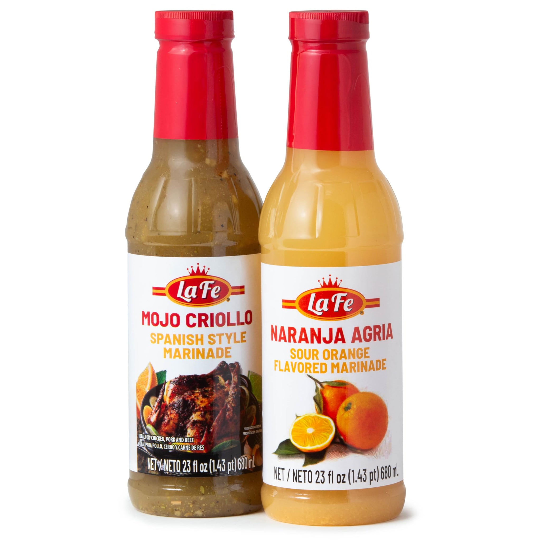 La Fe Mojo Criollo & Naranja Agria Spanish Marinating Sauce (Variety Pack (2 Bottles))