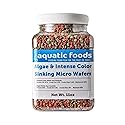 Aquatic Foods Inc. 3.5mm - 1/8" Micro Wafer Mix of Spirulina Algae & Intense Color Enhancing Sinking Micro Wafers for Catfish, Plecos, Bottom Fish