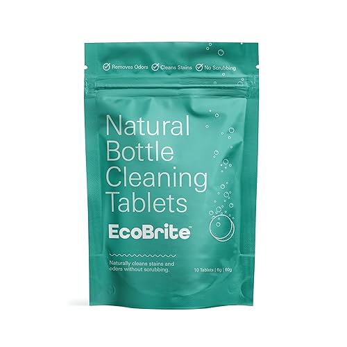 Owala EcoBrite All Natural, Powerful Cleaning Tablets, Cleans Stainless Steel, Tumbler, Insulated, Reusable, and Plastic Water Bottles, Chlorine