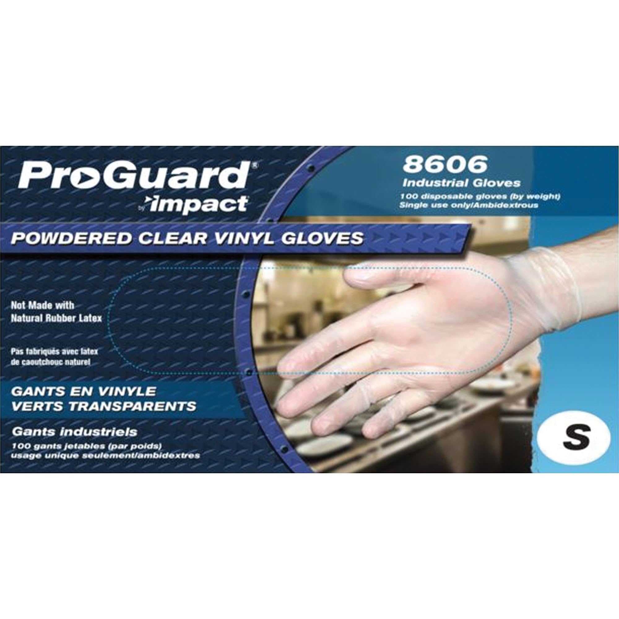 LFP8606S - Impact Products 8606 Disposable Vinyl General Purpose Gloves