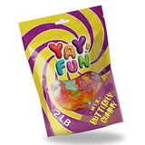Assorted Fruit Gummy Candy Mix, Halal Candy Bulk 2 Pound Bag | Butterfly Shaped Gummy Mix | Sweet & Chewy Fruit Gummies for Parties, Candy Buffets