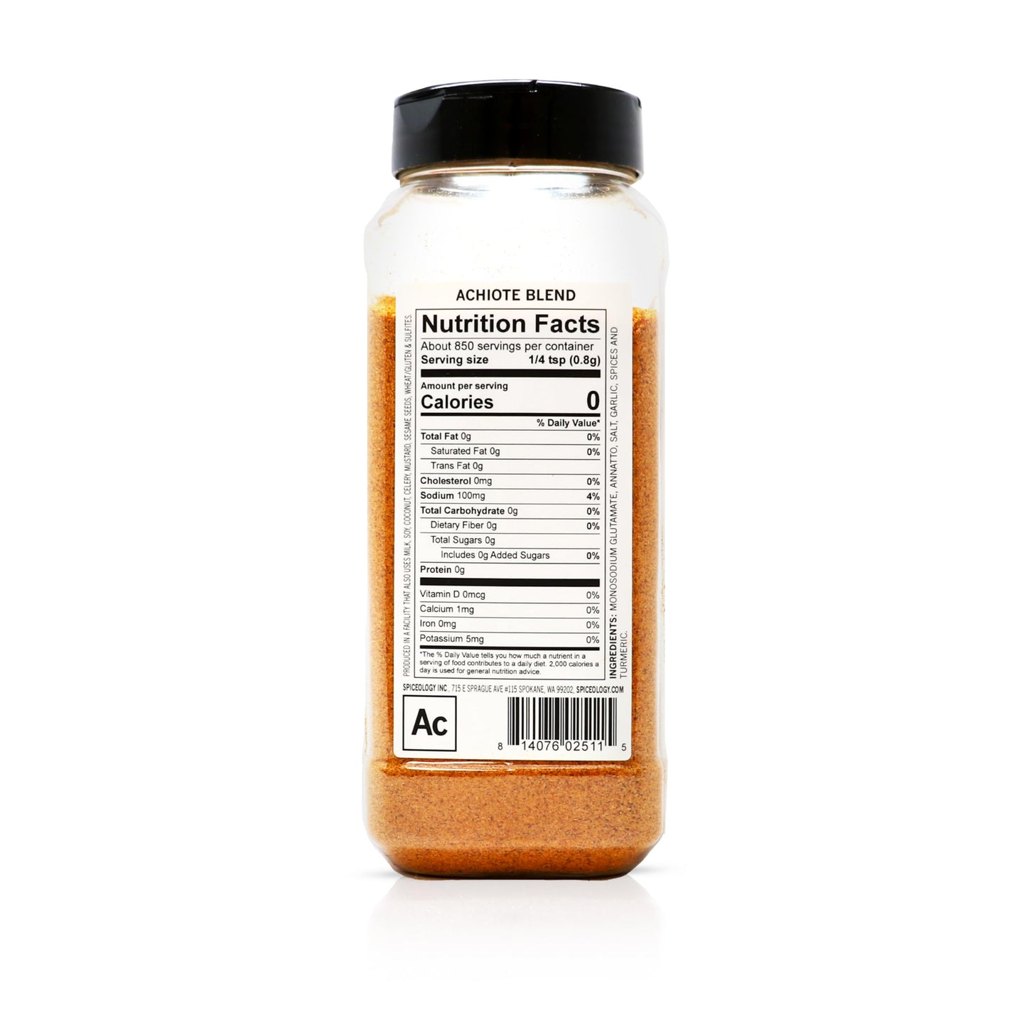 Spiceology - Achiote Seasoning - Bold, Earthy & Vibrant Annatto Spice Blend - Perfect for Latin, Caribbean & Mexican Dishes - Ideal for Meats, Tacos