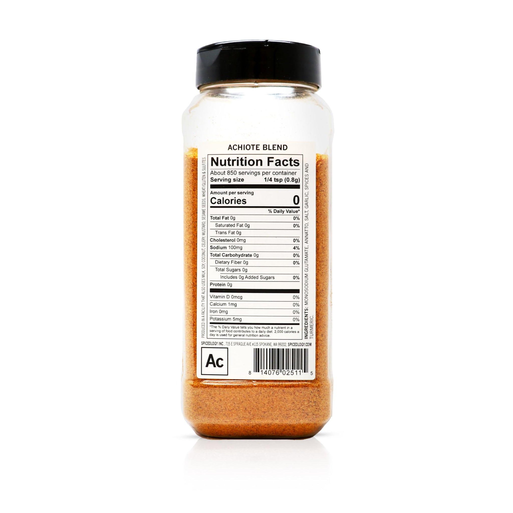 Spiceology - Achiote Seasoning - Bold, Earthy & Vibrant Annatto Spice Blend - Perfect for Latin, Caribbean & Mexican Dishes - Ideal for Meats, Tacos
