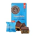 Peanut Butter Bites Topped with Chocolate Coating - Gluten Free - Vegan Friendly - 100 Calorie Snack - 8 Individually Wrapped Pieces - Non Dairy