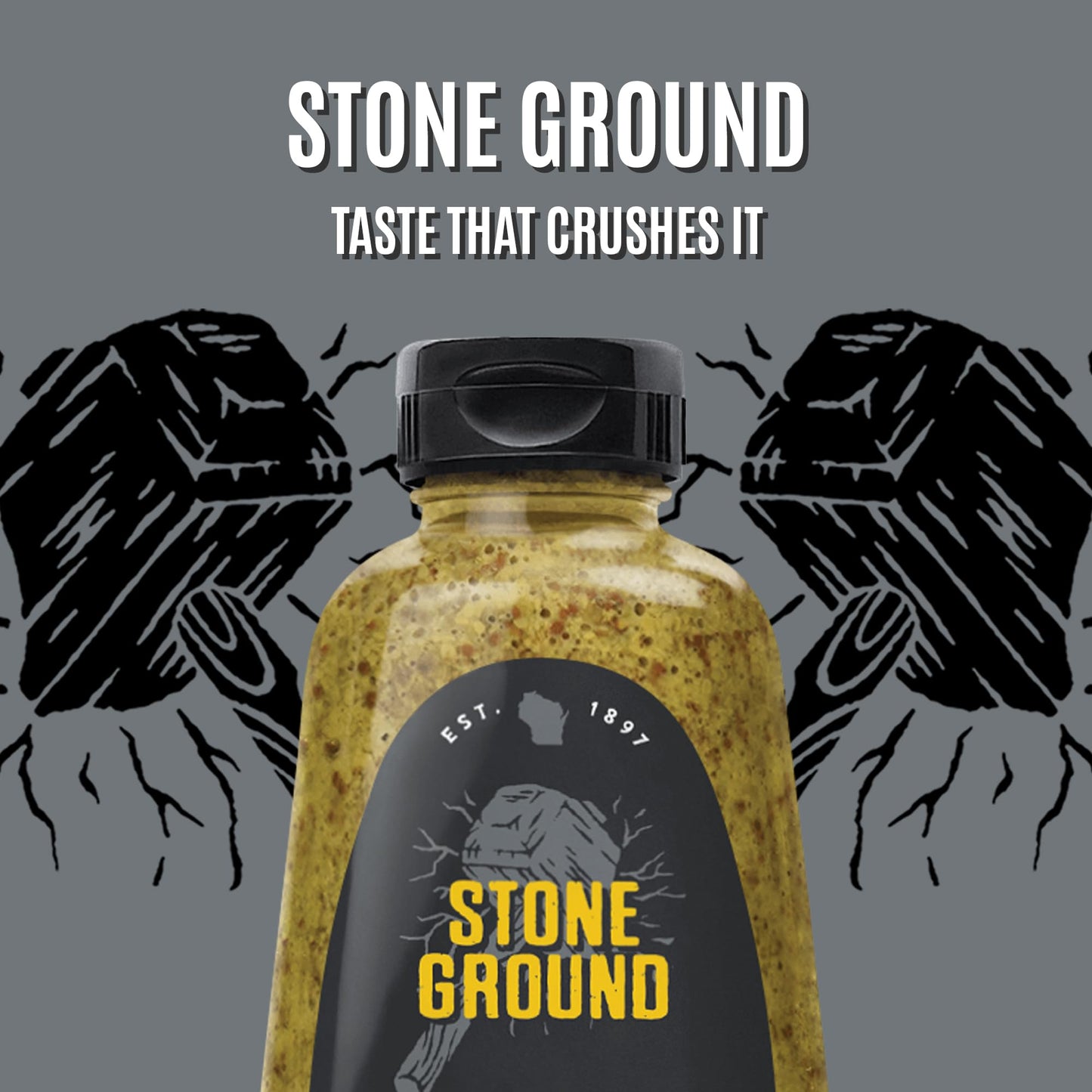 Koops Mustard, Stone Ground, 12-ounces (Pack of6)