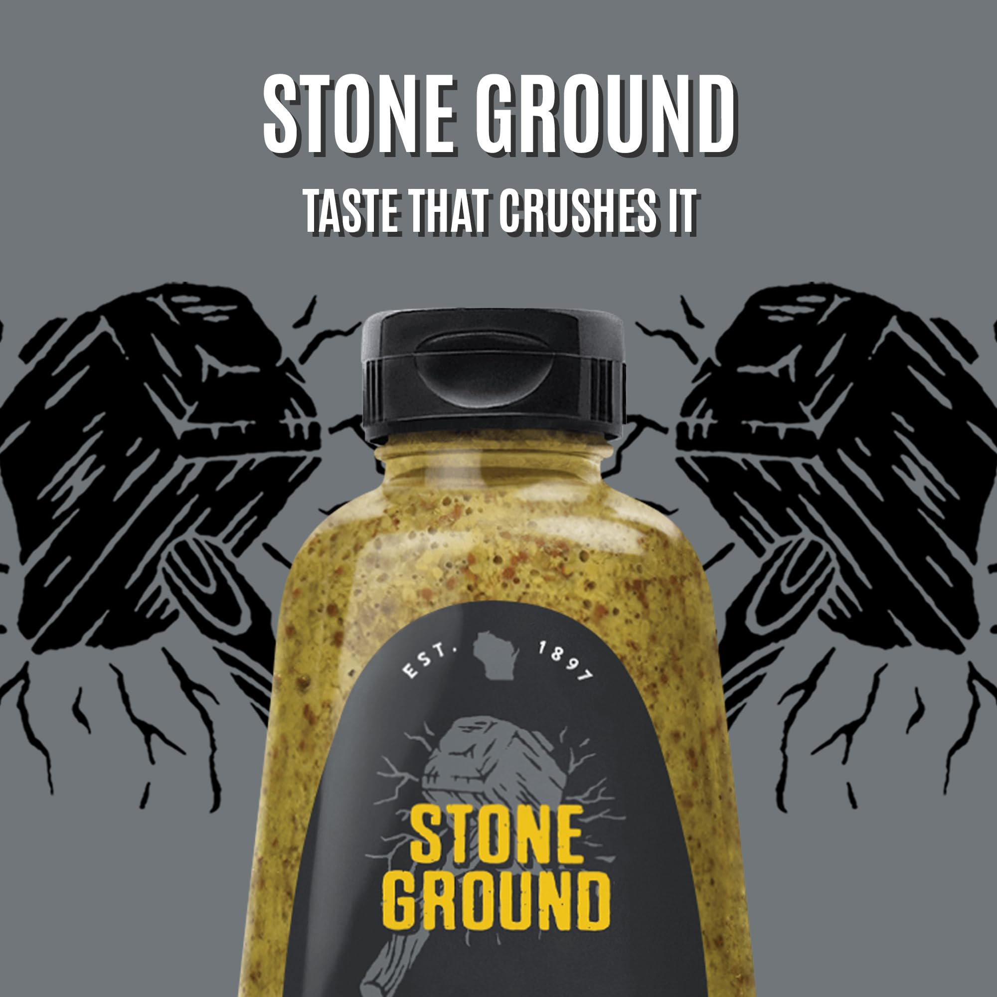 Koops Mustard, Stone Ground, 12-ounces (Pack of6)