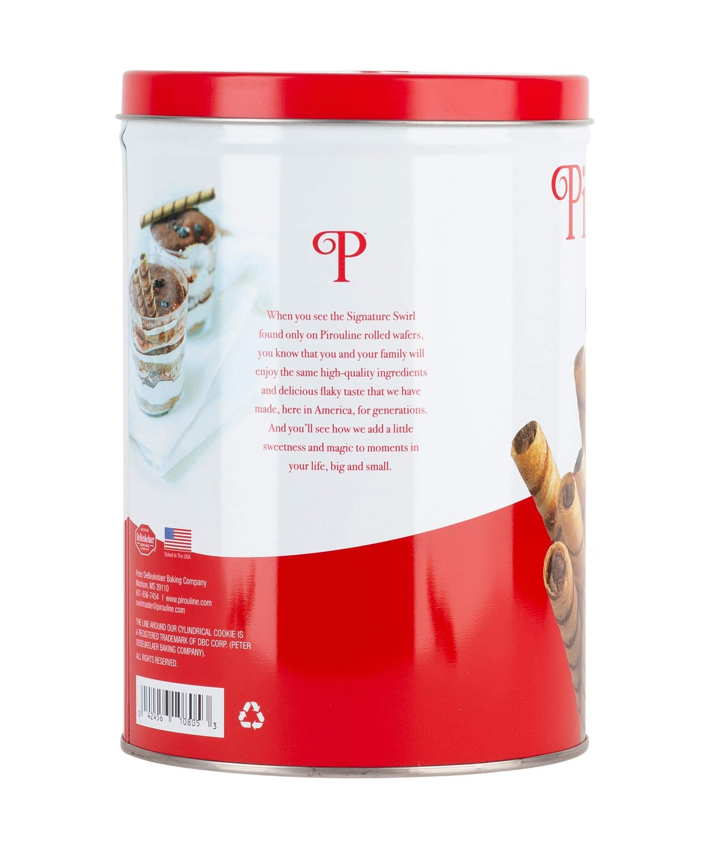 Pirouline Rolled Wafers - Chocolate Hazelnut - Rolled Wafer Sticks, Crème Filled Wafers, Rolled Cookies for Coffee, Tea, Ice Cream, Snacks, Parties
