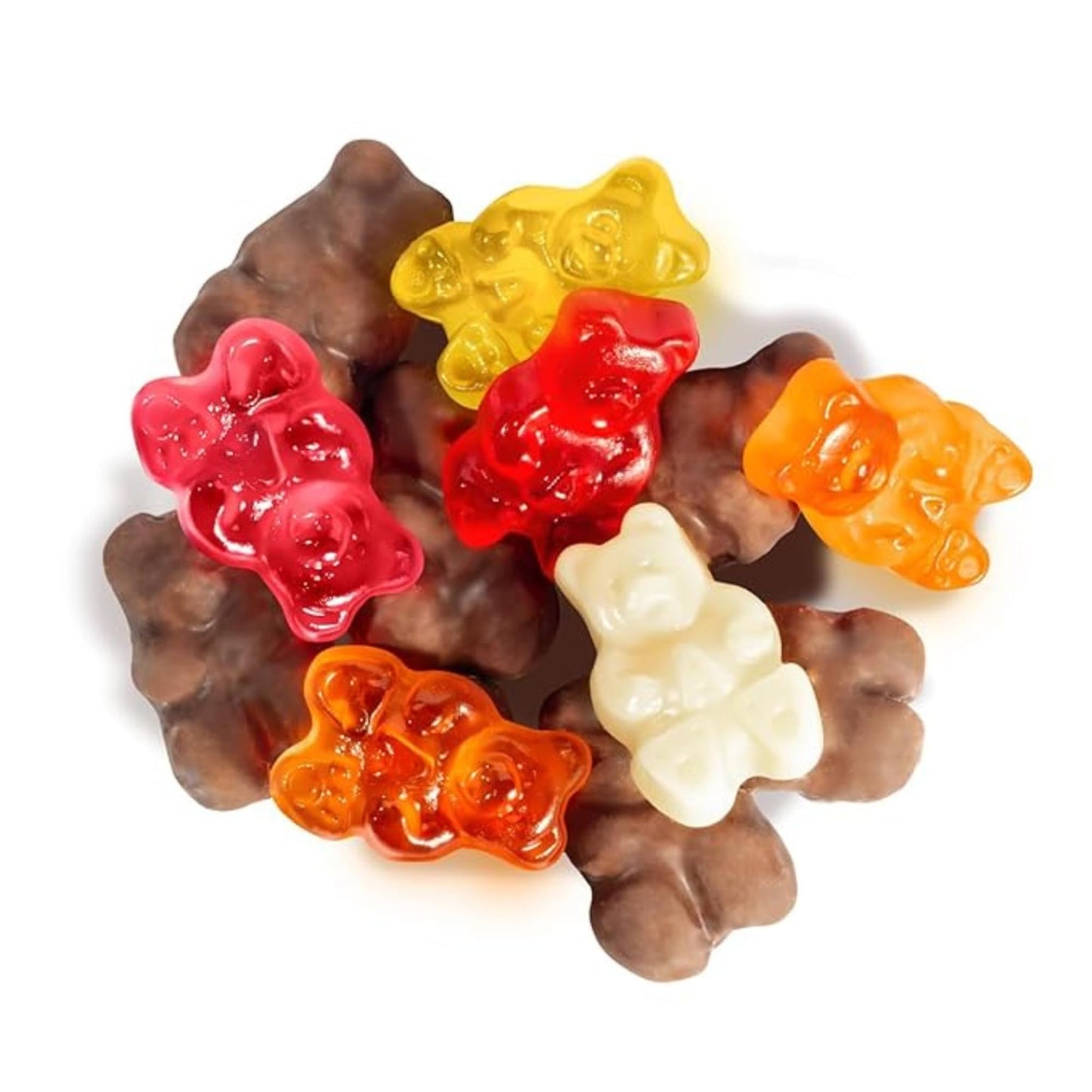 Grandys Candys Milk Chocolate Covered Gummi Bears -Bulk- Super Saver (1 Pound)