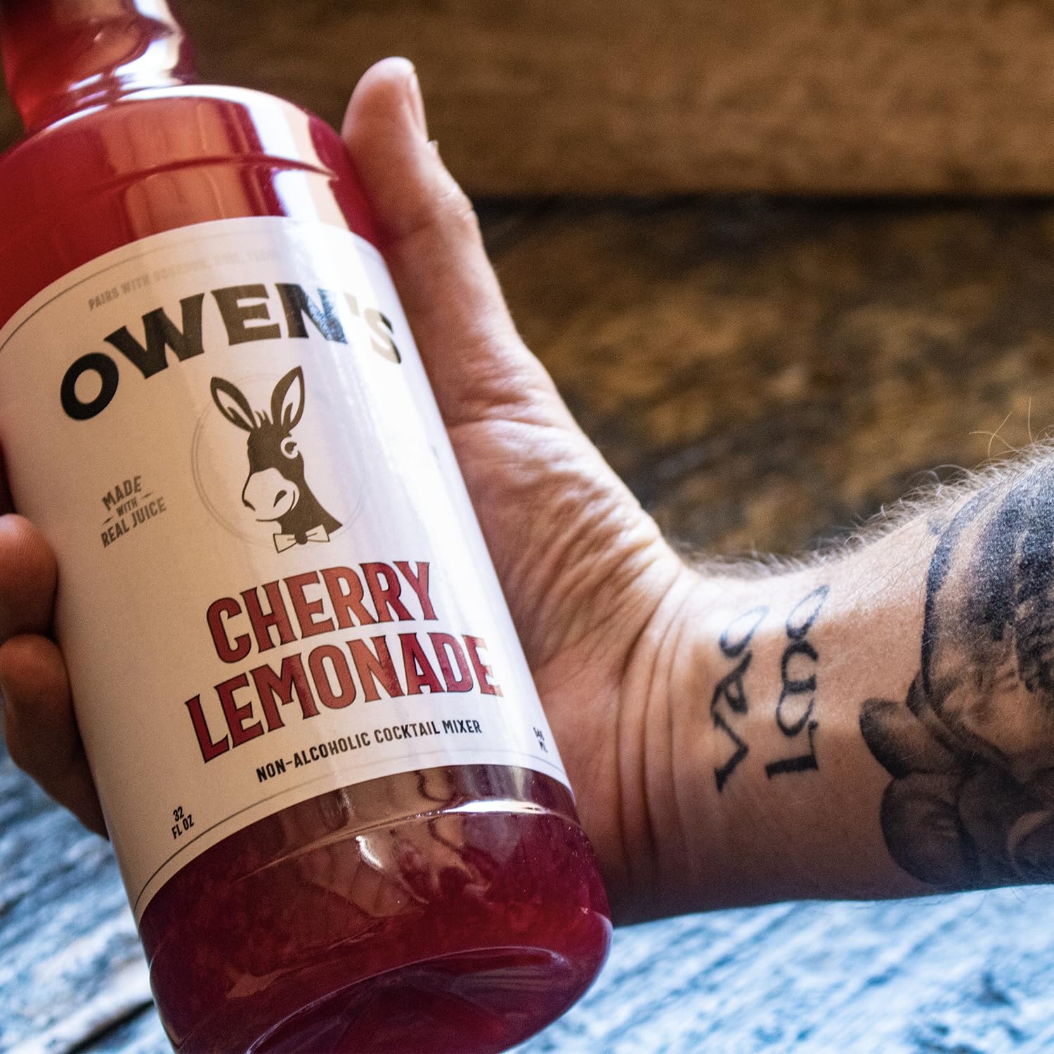 Owen’s Craft Mixers Live Nation Exclusive Cherry Lemonade 4 Pack | Handcrafted in USA | Premium Ingredients | Vegan & Gluten-Free Soda Mocktail