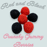 Delectable Black and Red Gummy Berries - 1.5 lbs of Heavenly Chewy Fruit Candy - Perfect for Snacks, Parties and Gifts(24 oz)