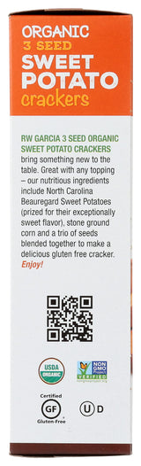 RW GARCIA Organic Sweet Potato Crackers, 5.5 OZ