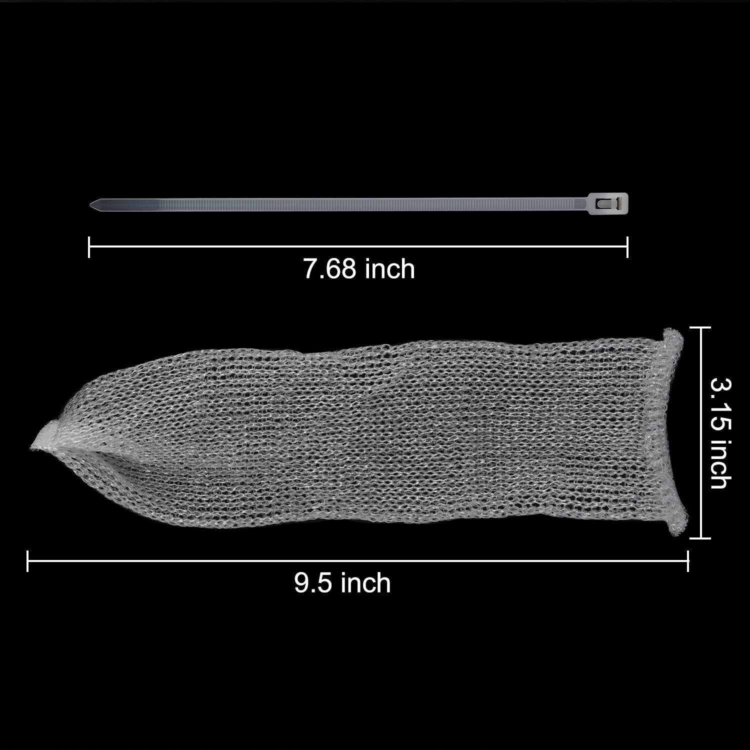 Sumind 30 Pack Nylon Lint Trap Washing Machine Fabric Mesh Snare Washer Lint Catcher with 30 Pack Cable Ties