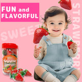 Apexy Strawberry Gummies - with Fruity Liquid Center Eyeball Candy for Halloween, Birthday, Trick Or Treat, Party Candy - Jelly Filled Gummies, Fat