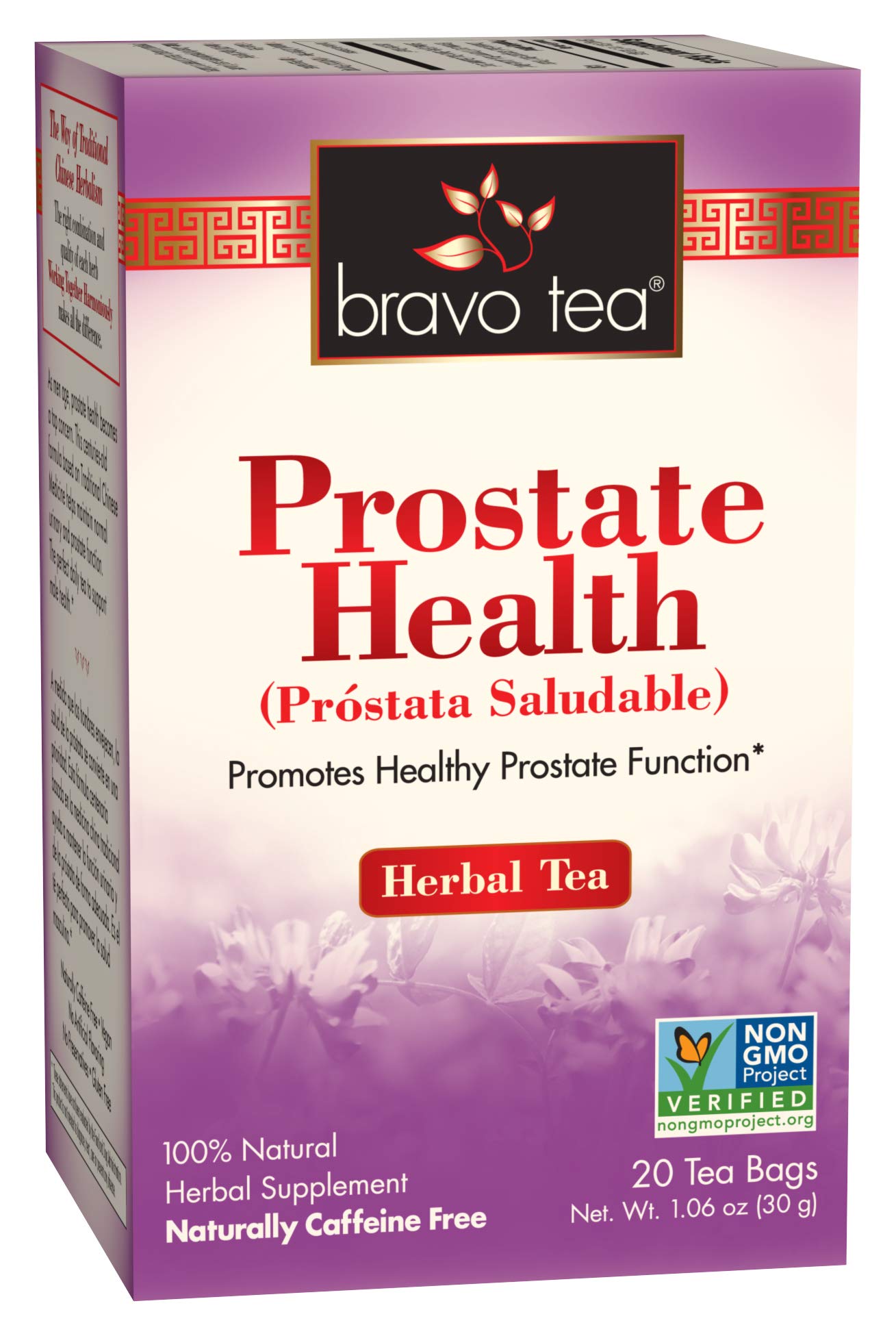 Bravo Tea Prostate Health Caffeine Free 20 Tea Bags