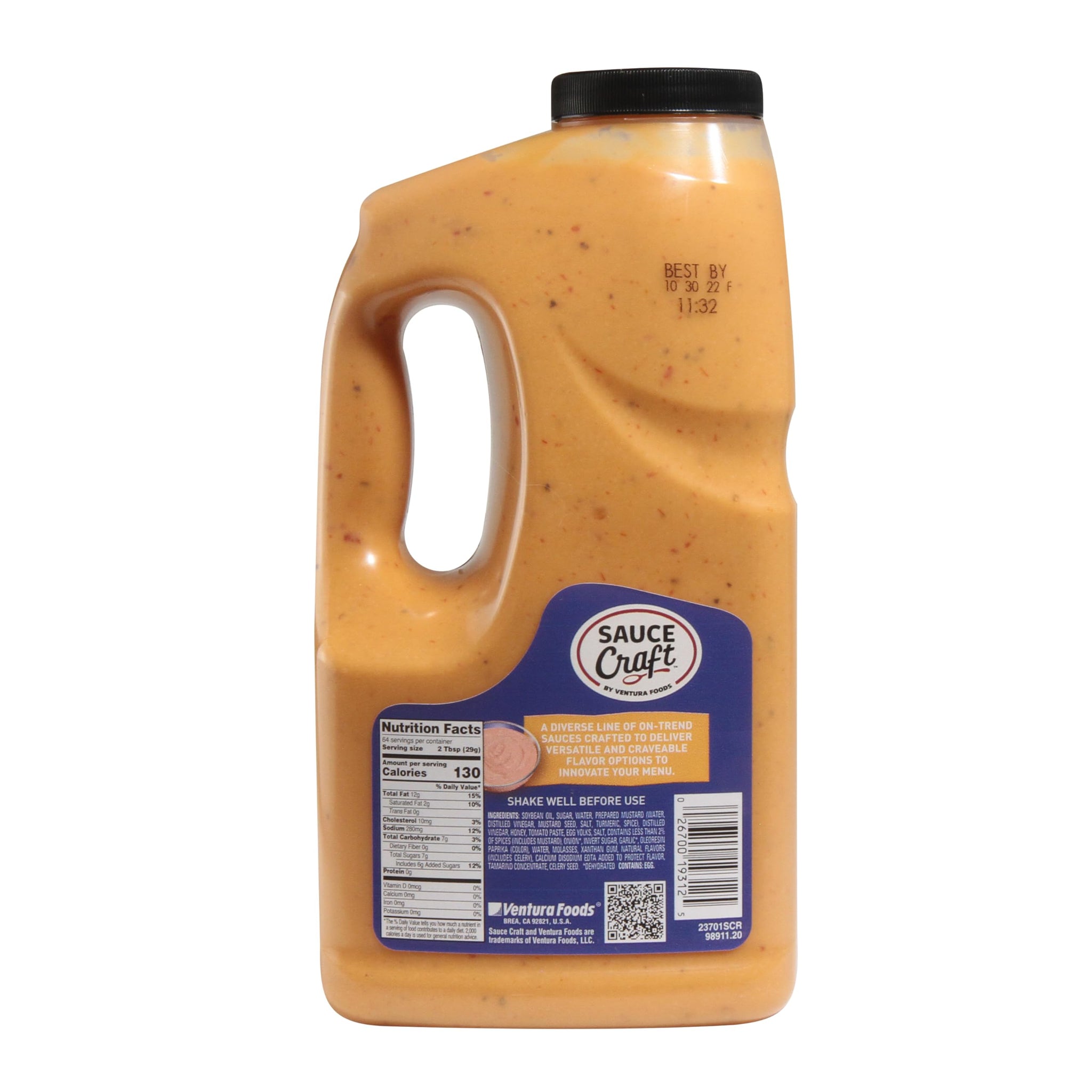 Sauce Craft Signature Sauce, Creamy Smoky Special Sauce for Burgers, Fries, and Sandwiches, Tangy Zesty Profile, 64 fl oz - 0.5 Gallon Bulk Bottle