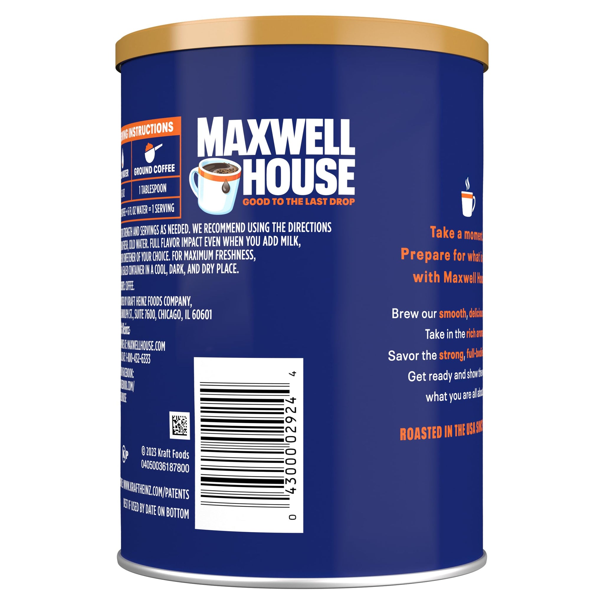 Maxwell House French Roast Ground Coffee (11oz Jars, Pack of 3)