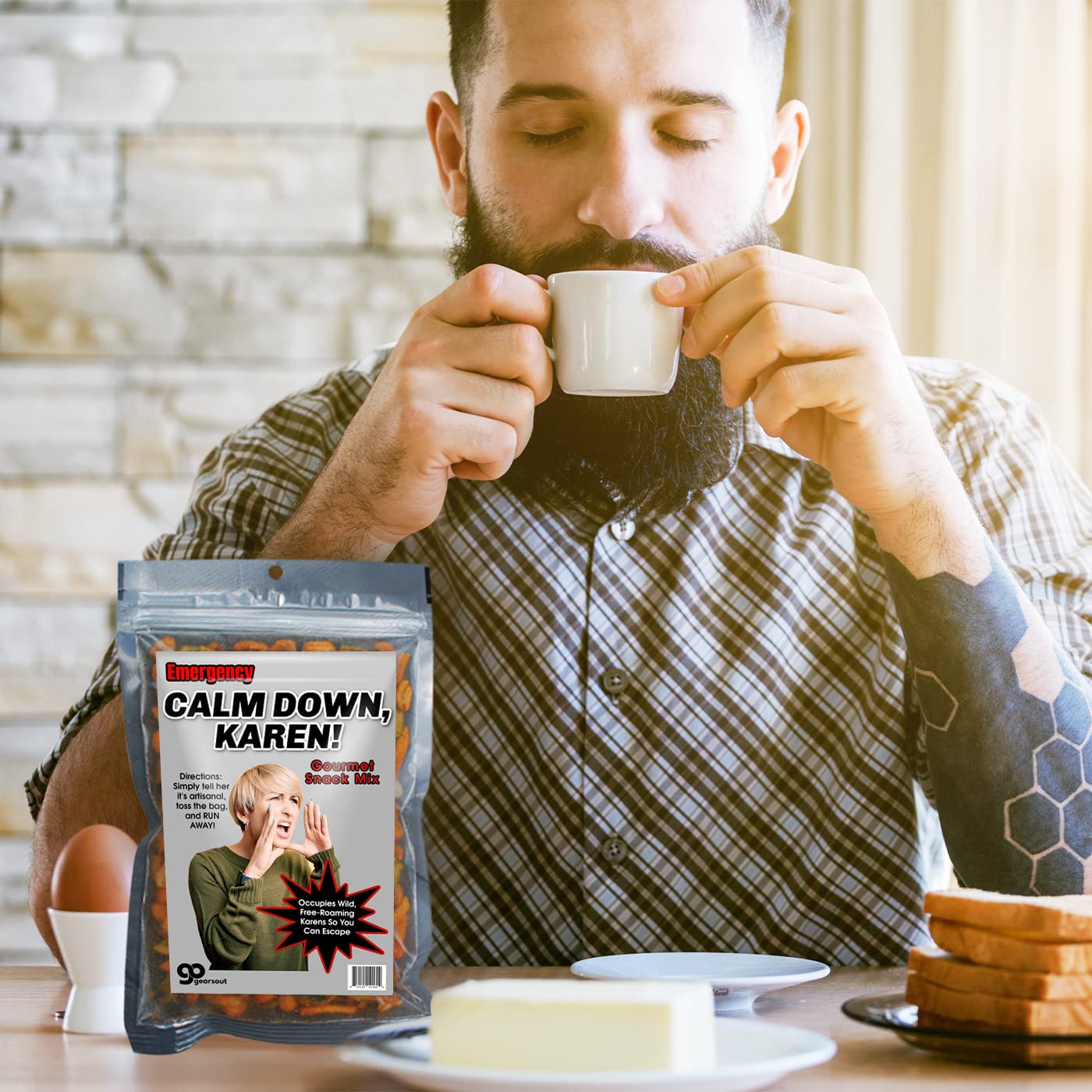 Calm Down Karen Trail Mix - Gourmet Spicy Snack Blend for Women Karen Survivors - Funny Karen Gifts Adult Stocking Stuffers - Gag Christmas Gifts