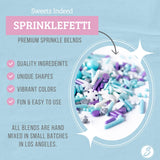 Sweets Indeed Christmas Spinkles, Snowflake Edible Sprinkle Mix, Perfect for Cake Decorations, Baking, Ice Cream, Cookies, Cupcake Topper