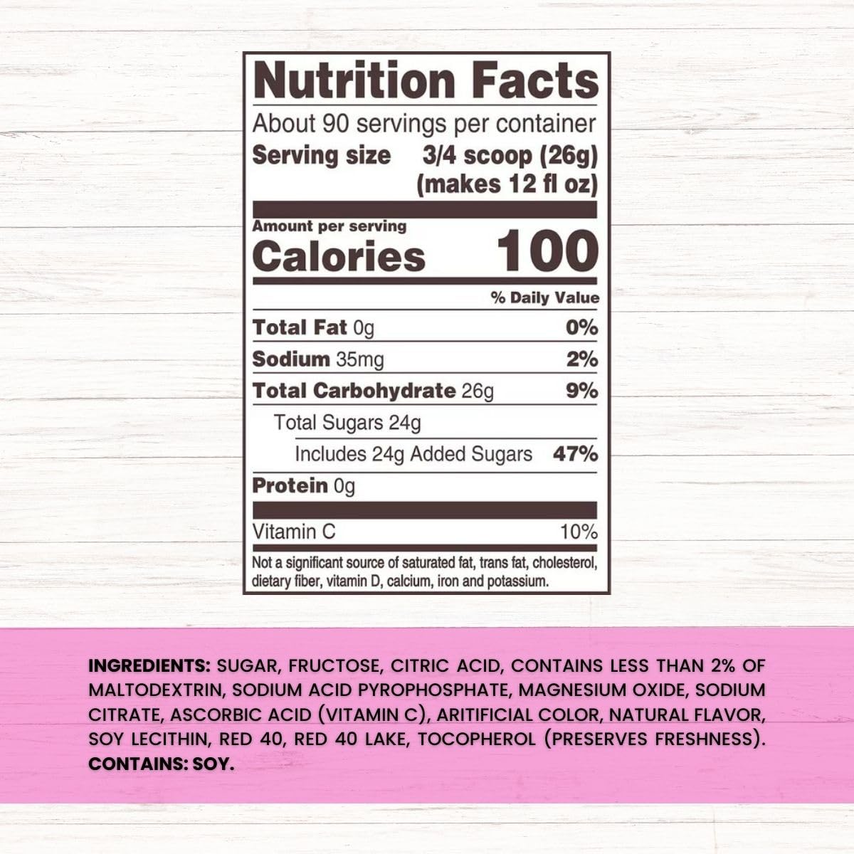 Global Basics 2 Pack of 82.5 oz Country Time Pink Lemonade Mix | 165 oz TOTAL | Includes A Global Basics Reusable Straw Set!