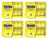 Marshmallow Peeps Yellow Chicks -10 Ct Tray - (Pack of 4)