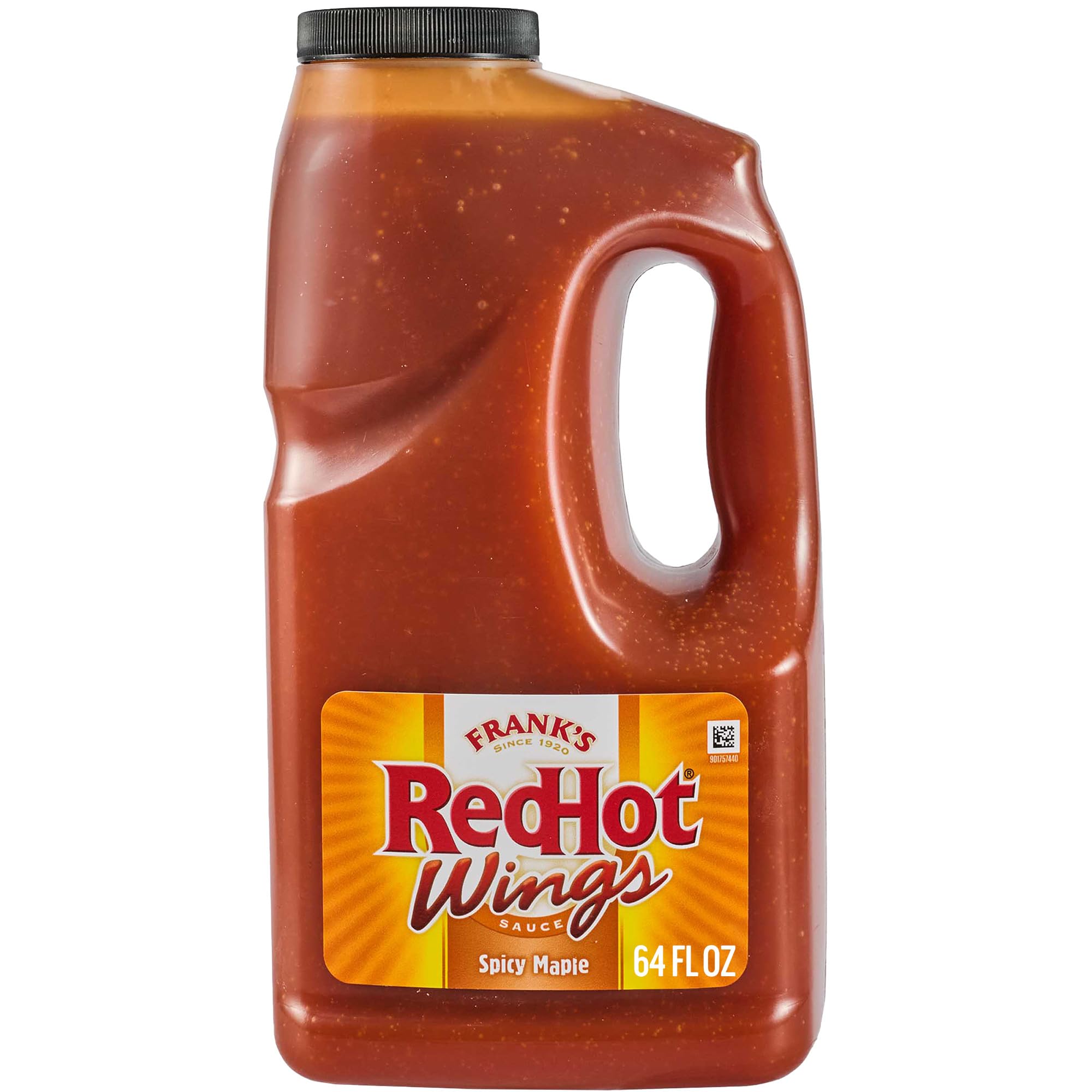Frank’s RedHot Wing Sauce & Dip, Spicy Maple, Moderate Heat, Sweet & Spicy, Made for Chefs, For Chicken, Sausage, Vegetables, Brunch, Glazes