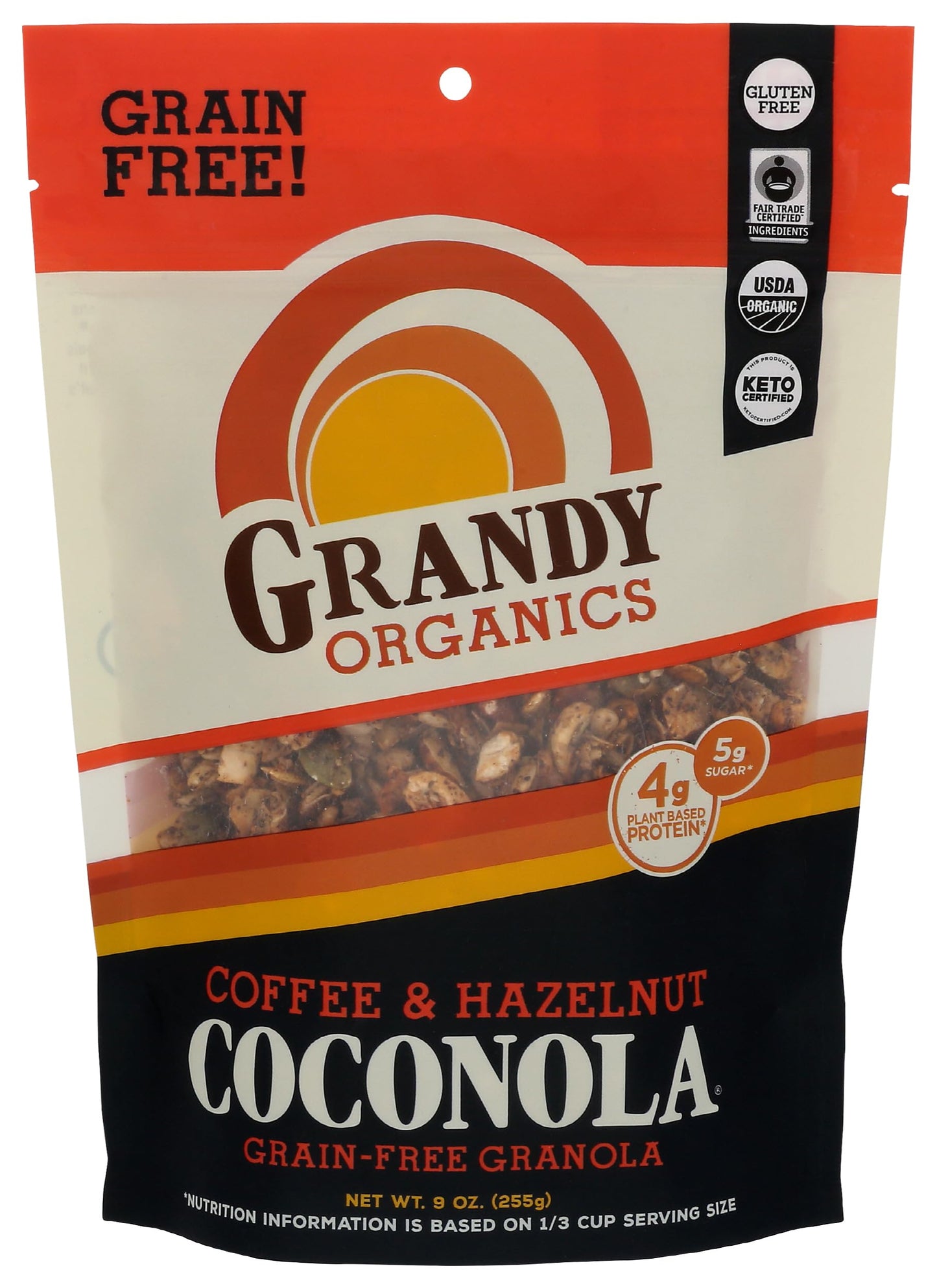 GrandyOats Grain Free Coffee Crunch Coconola, 9 Oz