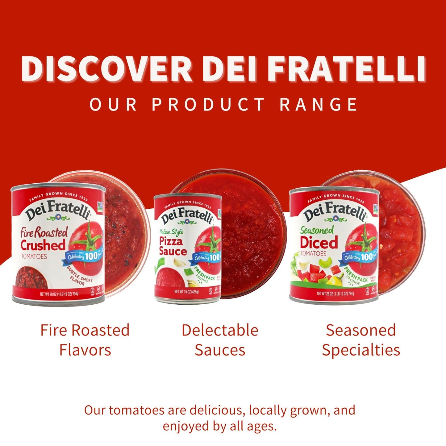 Dei Fratelli Marinara Pasta Sauce (24 oz. glass jars, 8 pack) - Vine-Ripened - No Water Added, Not from Paste - Non-GMO, Gluten-Free