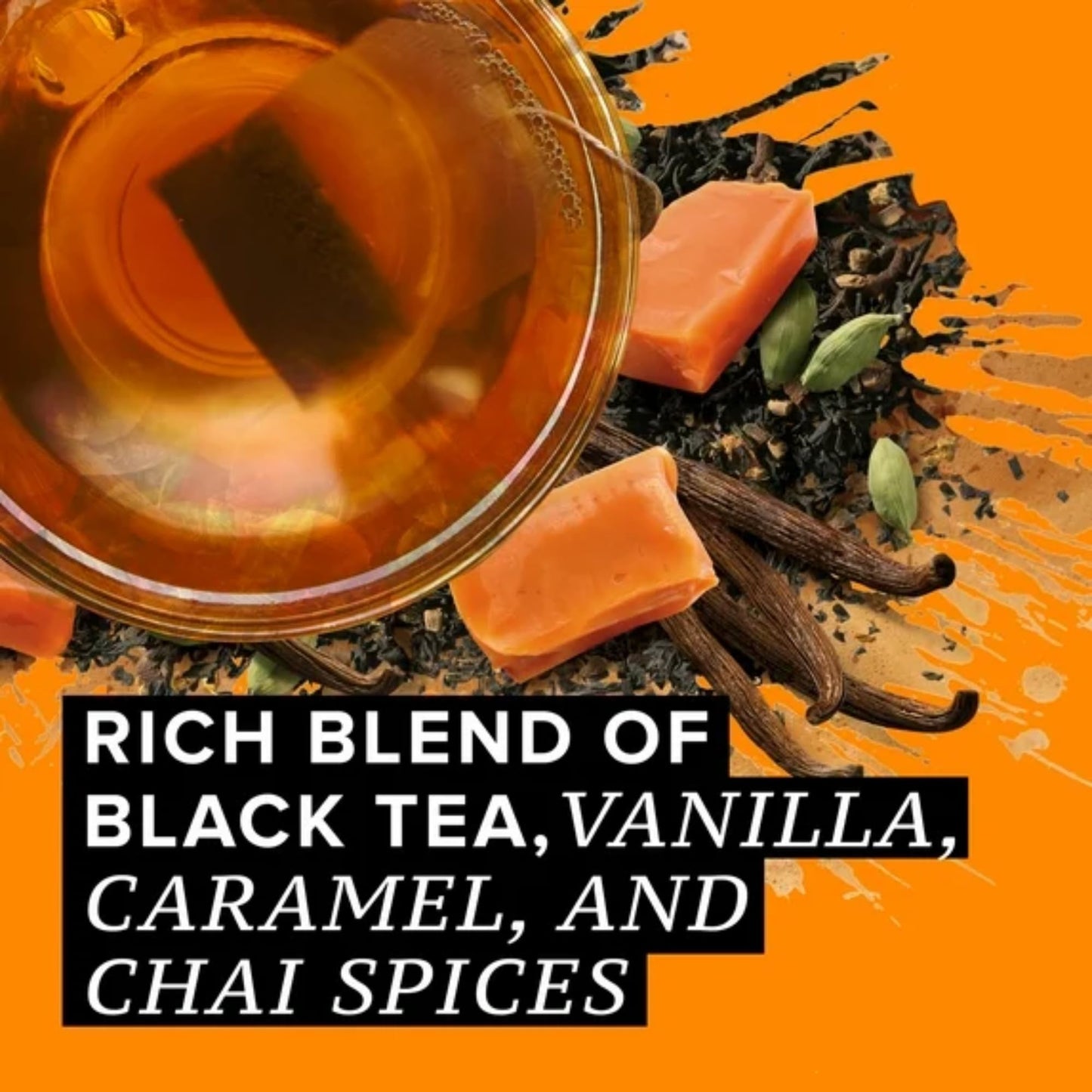 Tazo Vanilla Caramel Chai Teabags, 20 Count (Pack of 3)