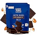 ChocZero Keto Bark, Dark Chocolate Almonds with Sea Salt, Sugar Free, Low Carb, No Sugar Alcohols, No Artificial Sweeteners, All Natural, Non-GMO, 6