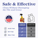 Marblelife Tile and Grout Cleaner Kit, Ready-to-Use 32 oz Spray Cleaner + 4 oz Concentrate Refill, Powerful Grout Cleaner for Tile Floors, Heavy Duty