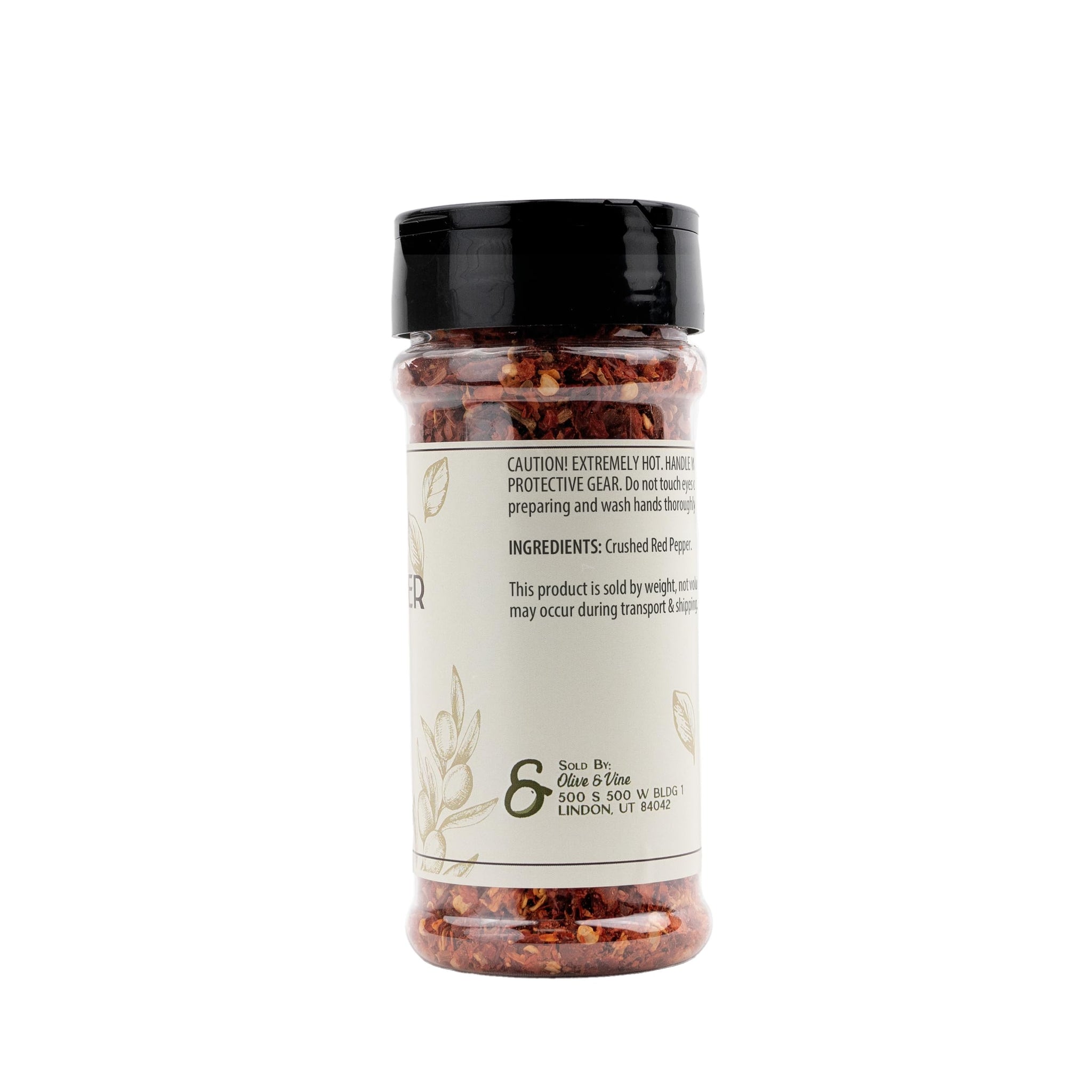 Olive & Vine Red Pepper Flakes, Spicy Heat, Seasoning for Pizza, Pasta, and Soups, Rich Tradition, Authentic Taste, For Global Recipes (2.16 Ounce)
