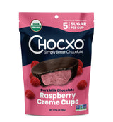 Organic Raspberry Creme Dark Milk Chocolate Cups