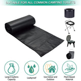 Sailortenx 80 Compostable Poop Bags: 8 Gallon, 5 Gallon Bucket & Outdoor Camping Disposable Biodegradable Waste Bags