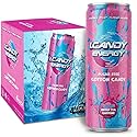 I.CANDY Energy Drink Cotton Candy, Zero Sugar Zero Calorie, 114mg Natural Caffeine from Green Tea, B3 B6 B12 Vitamins, No Crash Pink Energy Drink - 4